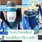 Two water bottle bags are shown - one holds a Stanley 30 ounce IceFlow Tumbler, the other bag holds a 40 ounce Owala FreeSip.